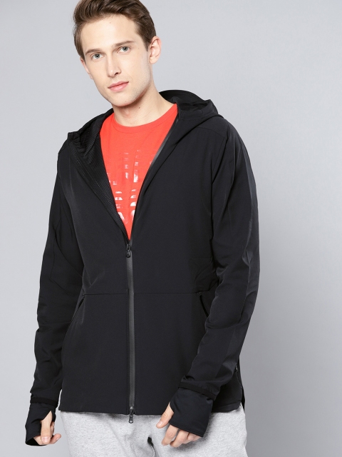 

UNDER ARMOUR Men Black Unstoppable Woven Hooded Sporty Jacket
