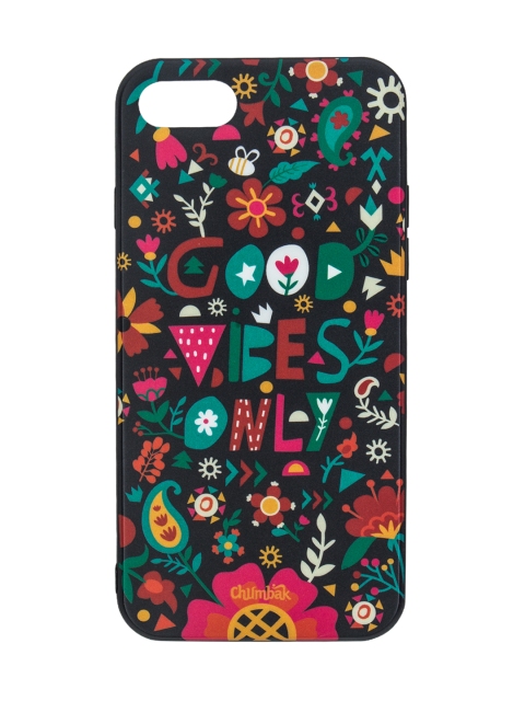 

Chumbak Black Good Vibes Printed iPhone 8 and SE Case
