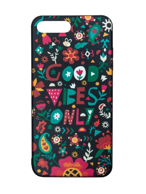 

Chumbak Black Good Vibes Printed iPhone 8 Plus Case