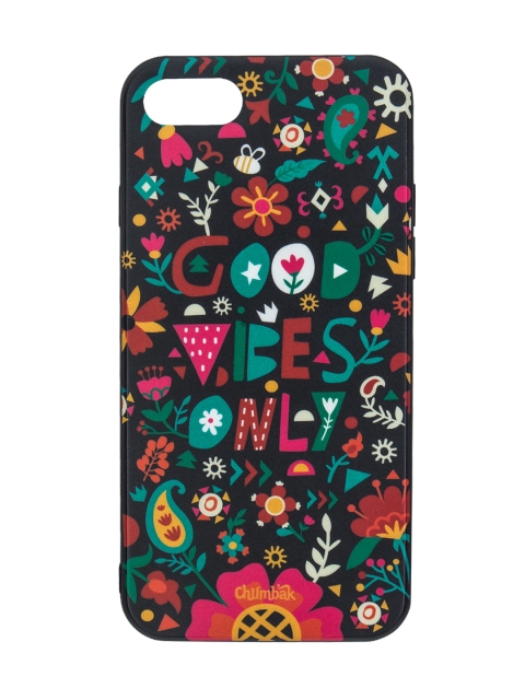 

Chumbak Black Typographic Printed iPhone 7 and SE Case