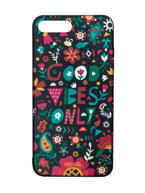 

Chumbak Black Good Vibes Printed iPhone 7 Plus Case