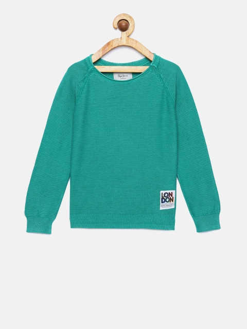 

Pepe Jeans Boys Green Solid Pullover