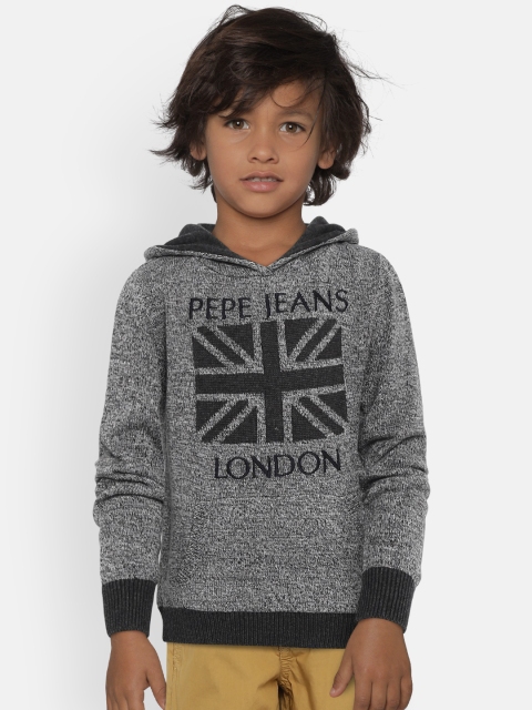 

Pepe Jeans Boys Grey Printed Pullover