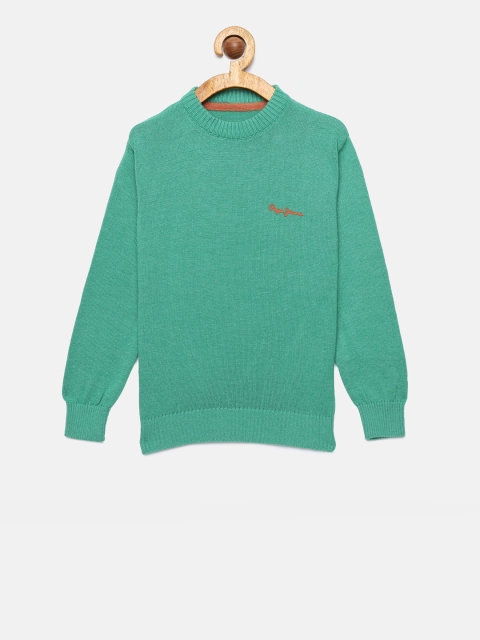 

Pepe Jeans Boys Green Solid Pullover