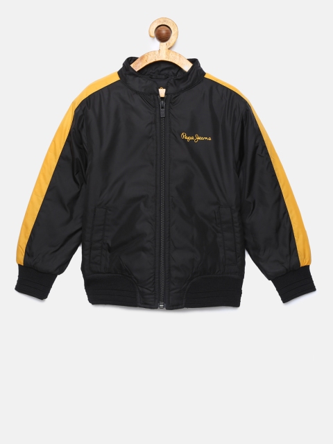 

Pepe Jeans Boys Black Solid Bomber