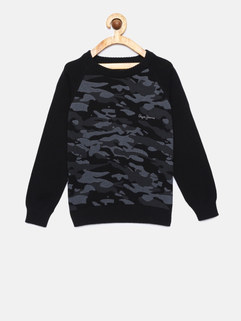 

Pepe Jeans Boys Black Printed Pullover