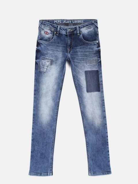 

Pepe Jeans Boys Blue Mid-Rise Clean Look Stretchable Jeans