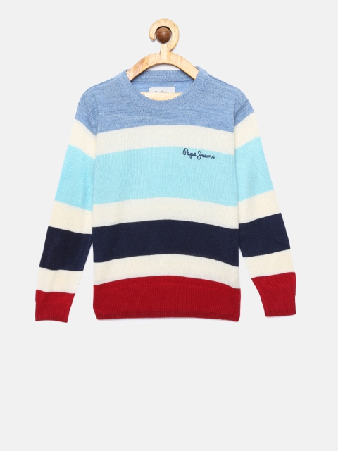 

Pepe Jeans Boys Multicoloured Striped Pullover, Multi