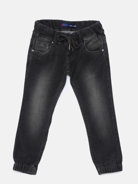 

Pepe Jeans Boys Charcoal Mid-Rise Clean Look Jogger Jeans