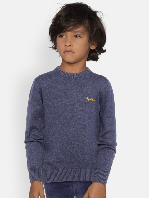

Pepe Jeans Boys Blue Solid Pullover