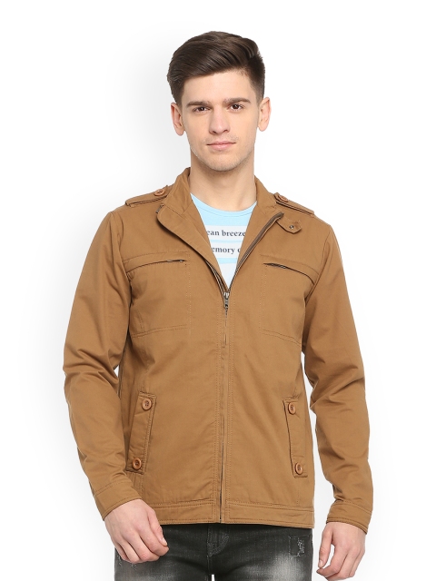 

People Men Brown Solid Tailored Jacket