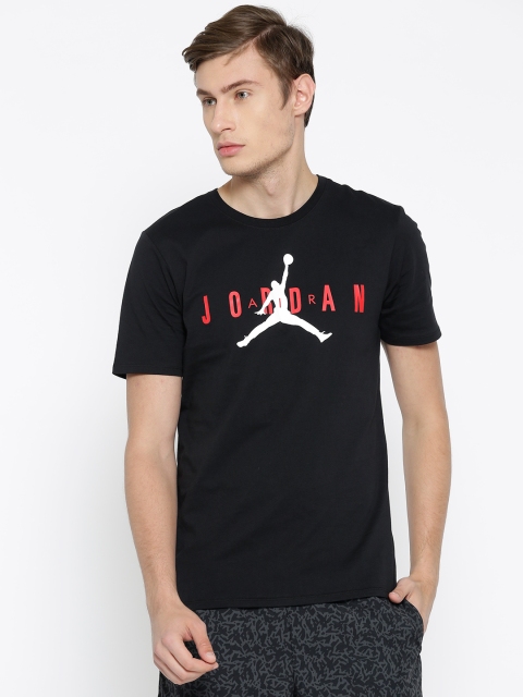 

Nike Men Black Printed JSW JORDAN AIR GX Dri-FIT T-Shirt