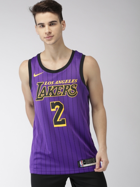 

Nike Purple LAL M NK SWGMN JSY CE 18 Printed Jersey T-shirt