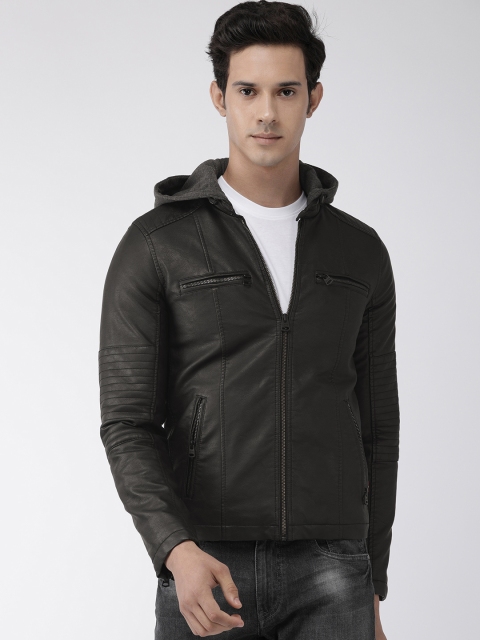 

Levis Men Black Solid Biker Jacket