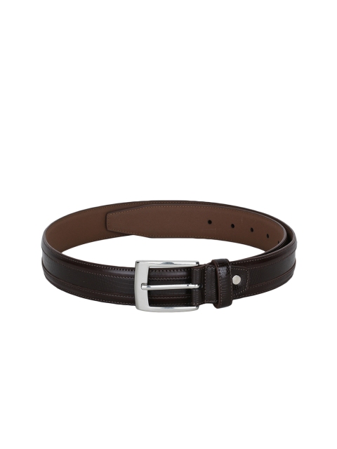 

Alvaro Castagnino Men Coffee Brown & Black Textured Belt