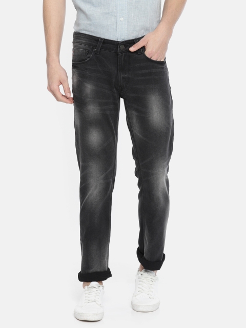 

SPYKAR Men Rovers Black Slim Fit Low-Rise Clean Look Stretchable Jeans