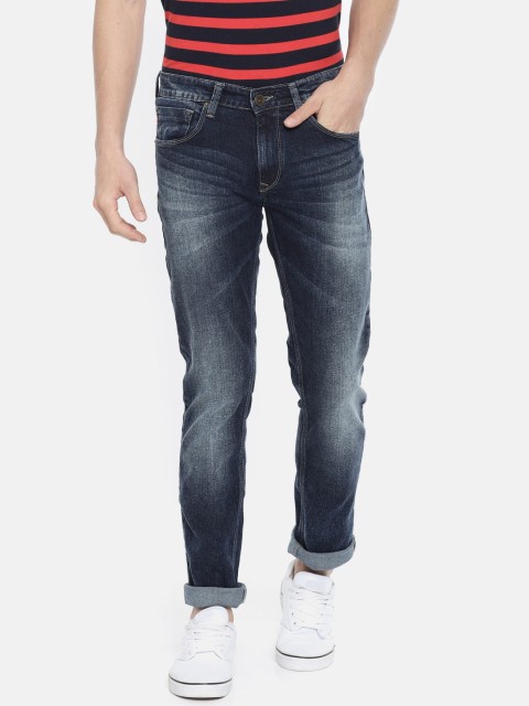

SPYKAR Men Blue Rovers Slim Fit Low-Rise Clean Look Stretchable Jeans
