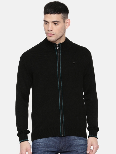 

Lee Men Black Solid Cardigan