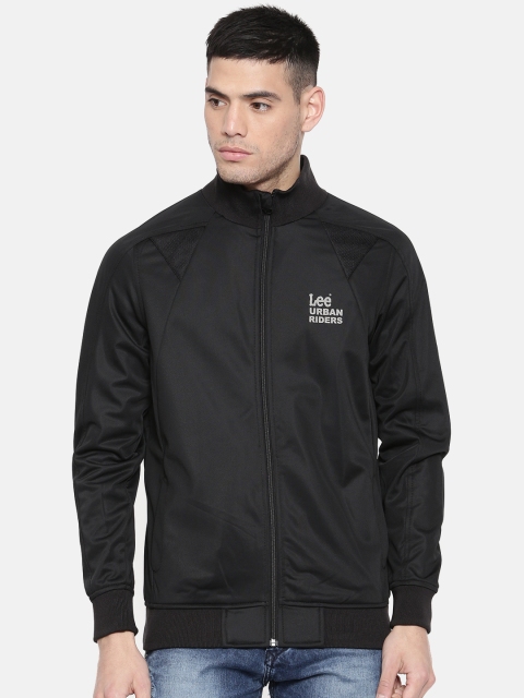 

Lee Men Black Solid Slim Fit Bomber