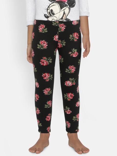 

GAP Girls' Black Printed Leggings In Stretch Jersey