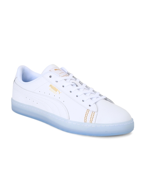

Puma Unisex White One8 Basket Classic Sneakers