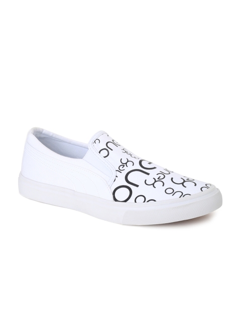 

Puma Men White Slip-On Sneakers
