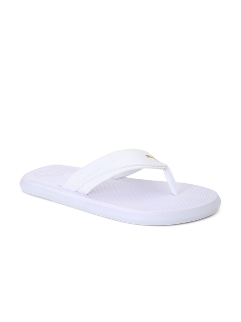 

Puma Men White Solid Thong Flip-Flops