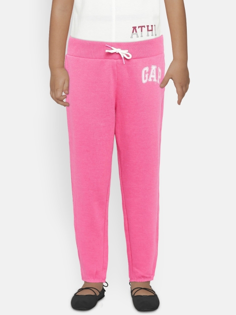 

GAP Girls Pink Logo Joggers in Fleece