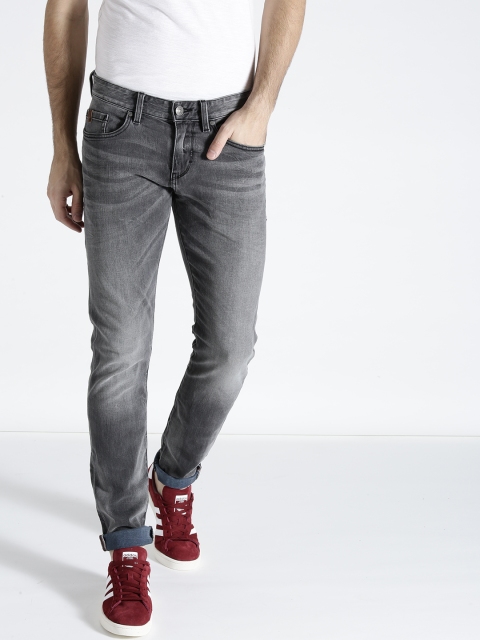 

s.Oliver Men Grey Skinny Fit Mid-Rise Clean Look Stretchable Jeans