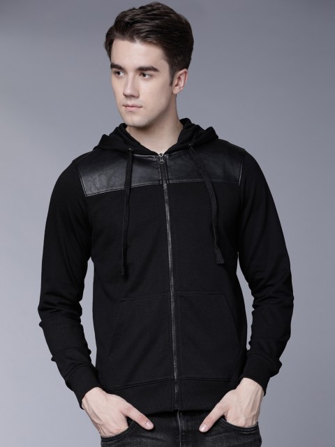 

HIGHLANDER Men Black Solid Bomber Jacket