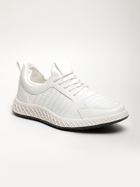 

LOCOMOTIVE Men Cream-Coloured Sneakers