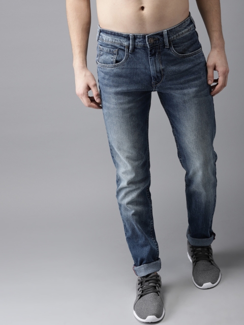 

HERE&NOW Men Blue Slim Fit Mid-Rise Clean look Jeans