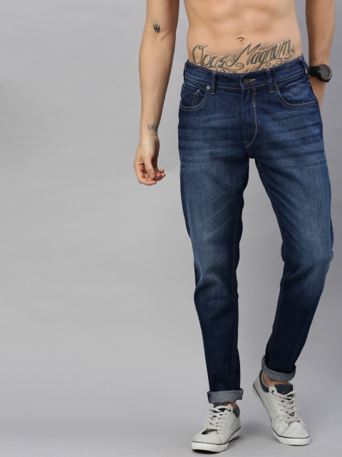 

HERE&NOW Men Blue Slim Fit Mid-Rise Clean Look Stretchable Jeans