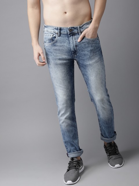 

HERE&NOW Men Blue Slim Fit Mid-Rise Clean look Jeans
