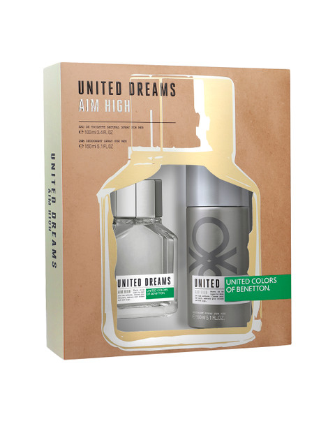 

United Colors of Benetton Men Fragrance Gift Set, Grey
