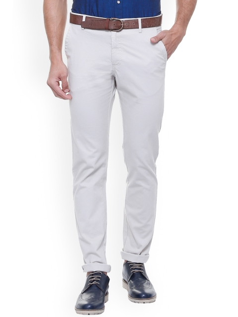 

Allen Solly Men White Regular Fit Solid Regular Trousers