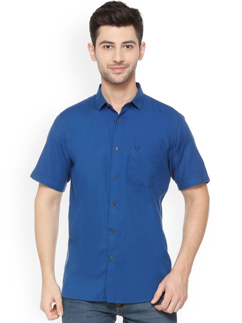

Allen Solly Men Blue Slim Fit Solid Casual Shirt