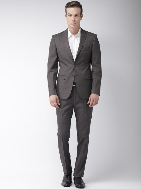 

Raymond Men Grey Solid Slim Fit Single-Breasted Formal Suit