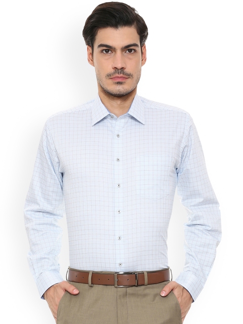 

Van Heusen Men White & Black Regular Fit Checked Formal Shirt