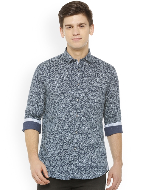 

Van Heusen Sport Men Blue Slim Fit Printed Casual Shirt
