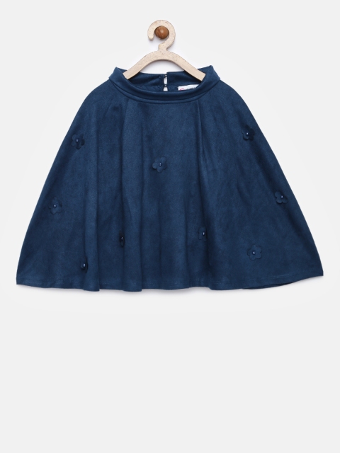 

Peppermint Blue Solid Cape Shrug