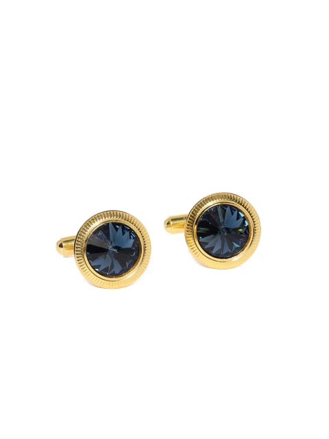 

Zaveri Pearls Gold-Toned Round Cufflinks