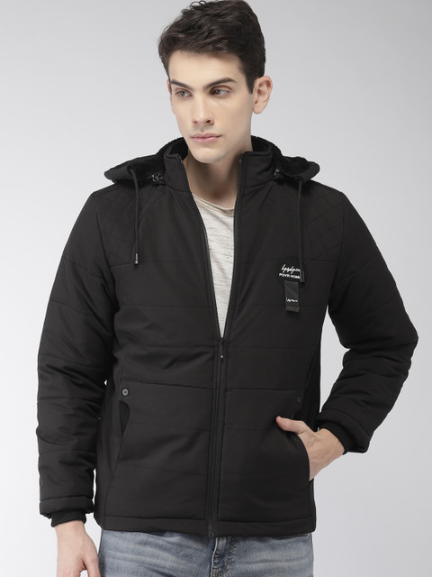 

Fort Collins Men Black Solid Padded Jacket