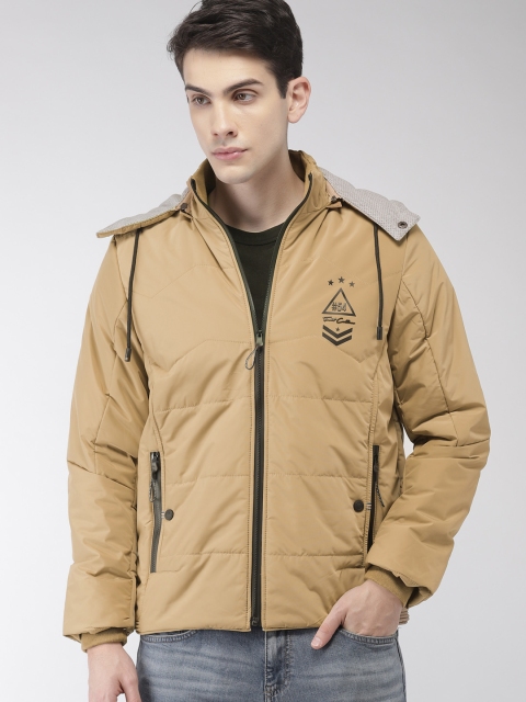 

Fort Collins Men Khaki Solid Hooded Padded Jacket