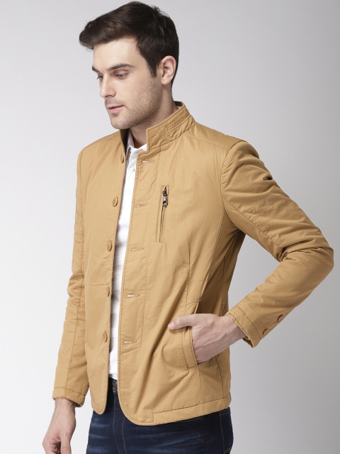

Fort Collins Men Khaki Solid Tailored Jacket