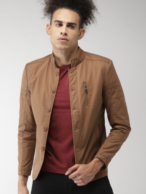 

Fort Collins Men Brown Solid Tailored Jacket