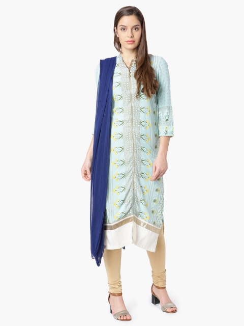 

Melange by Lifestyle Navy Blue Solid Dupatta