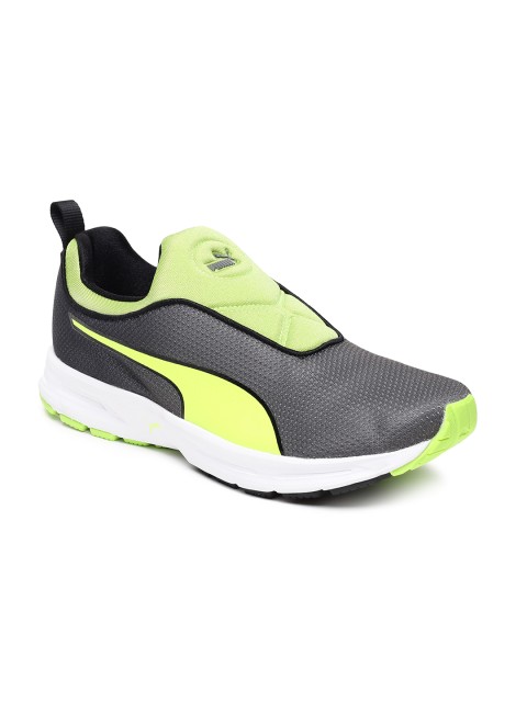 

Puma Unisex Yellow And Grey Ef Cushion Slip-on Sneakers