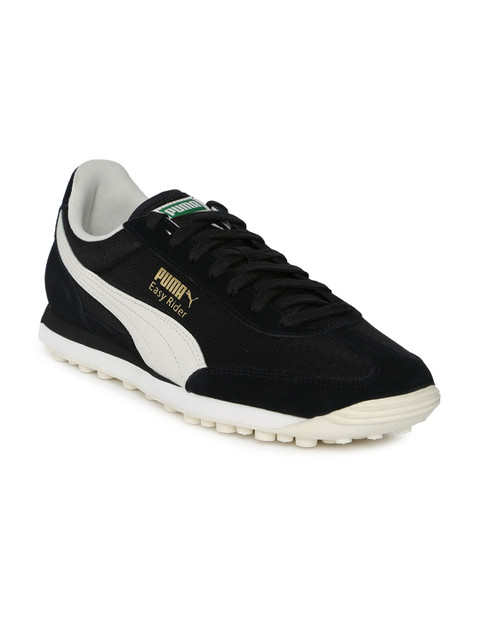 

Puma Unisex Black Leather Sneakers