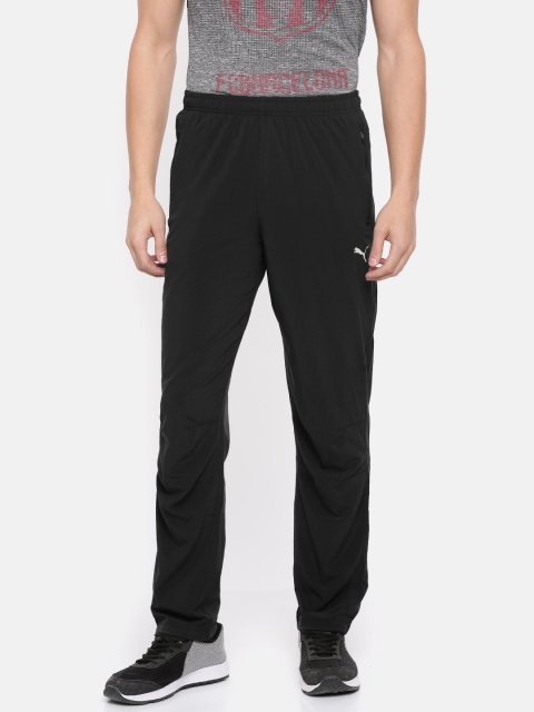 

Puma Men Black 85184001 Regular Fit Solid Mid-Rise Track Pants